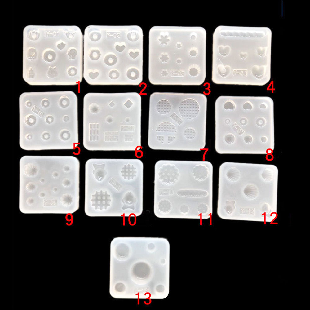 Resin Art Clay - Мини-силиконовая форма в виде печенья, круассана,
