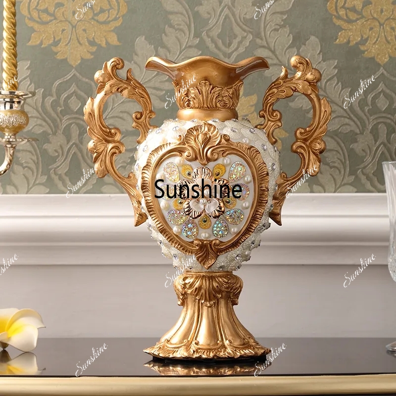 Resin Art Wedding Gift - Европейский роскошный дворец, ваза из смолы,