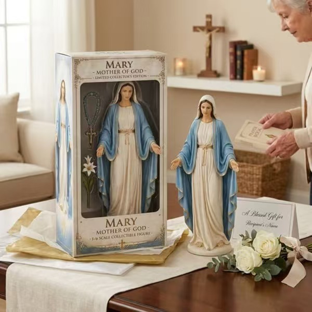 Resin Art Mary - Настольная фигурка Девы Марии, религиозная статуэтка,