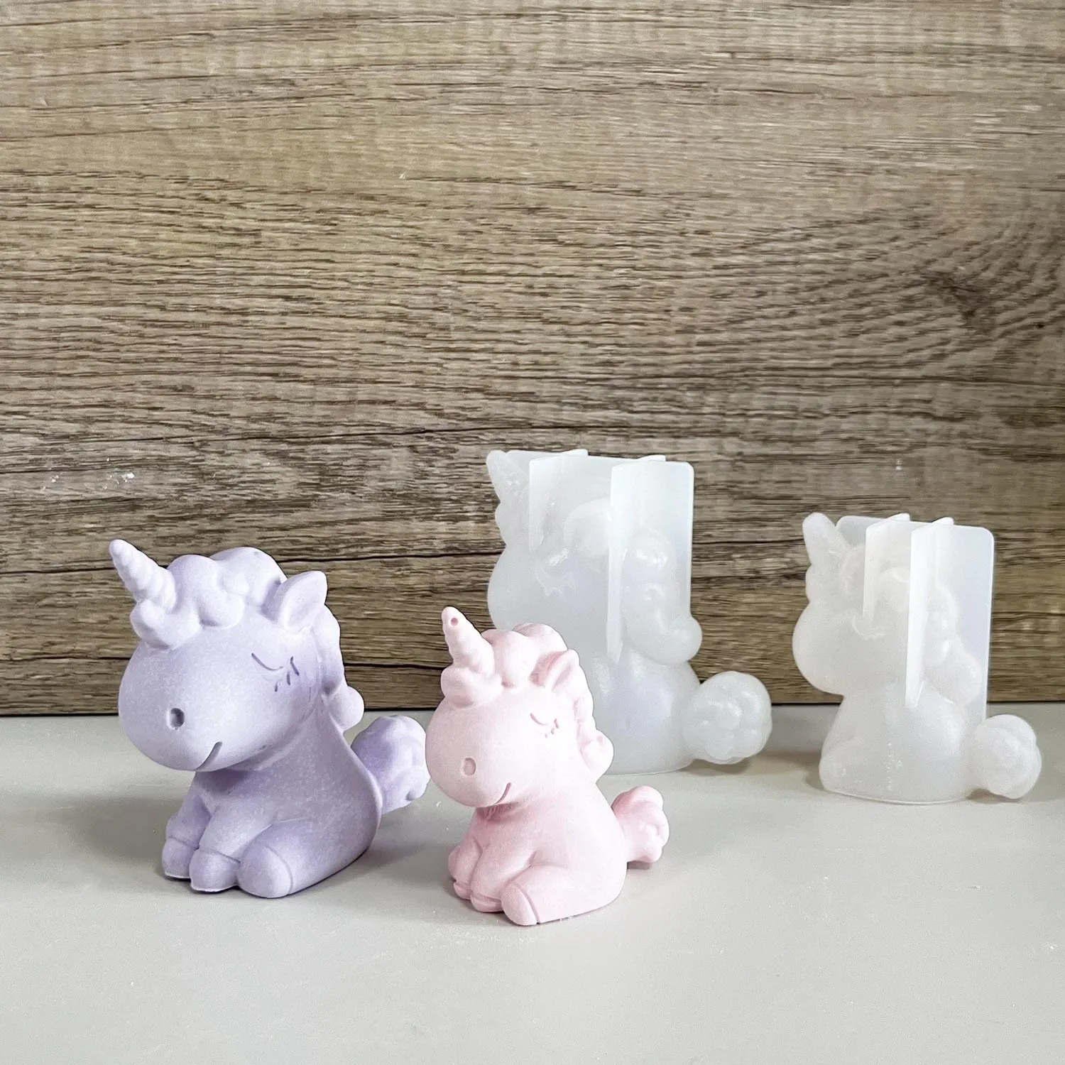 Resin Art Clay - 3D геометрическая силиконовая форма для единорога,