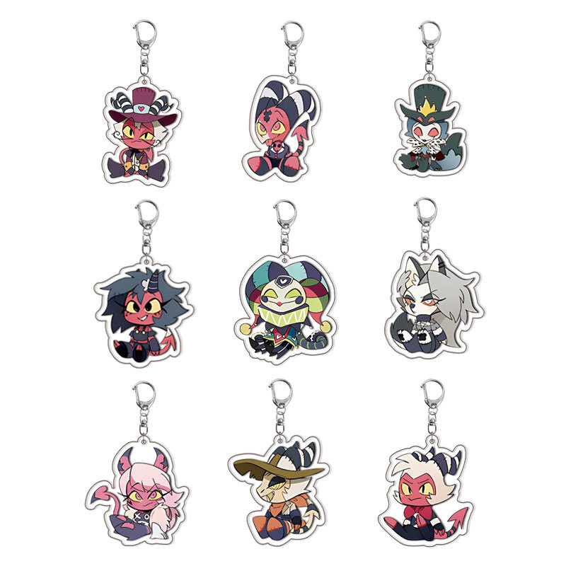 Resin Art Hanging - Новые акриловые брелоки Hazbin Hotel: популярные