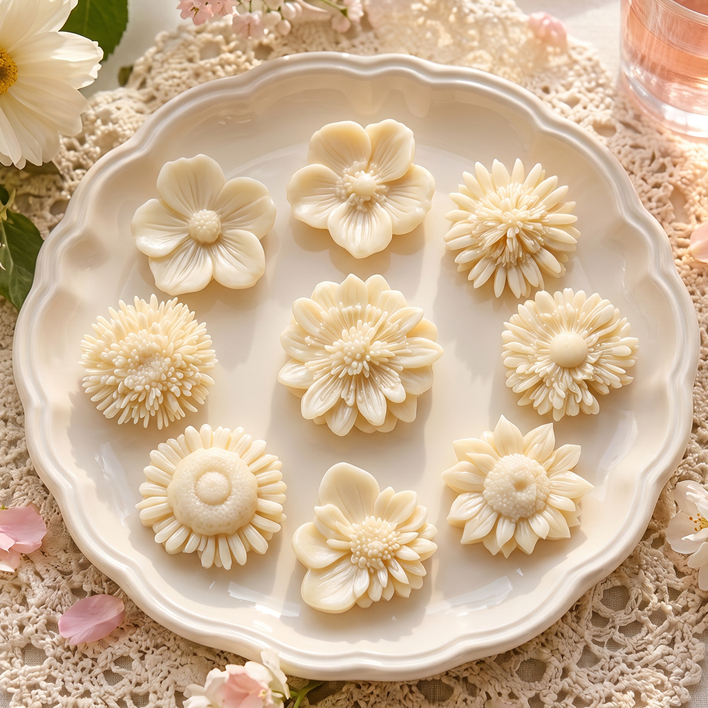 Resin Art Clay - Набор силиконовых форм для цветов: для