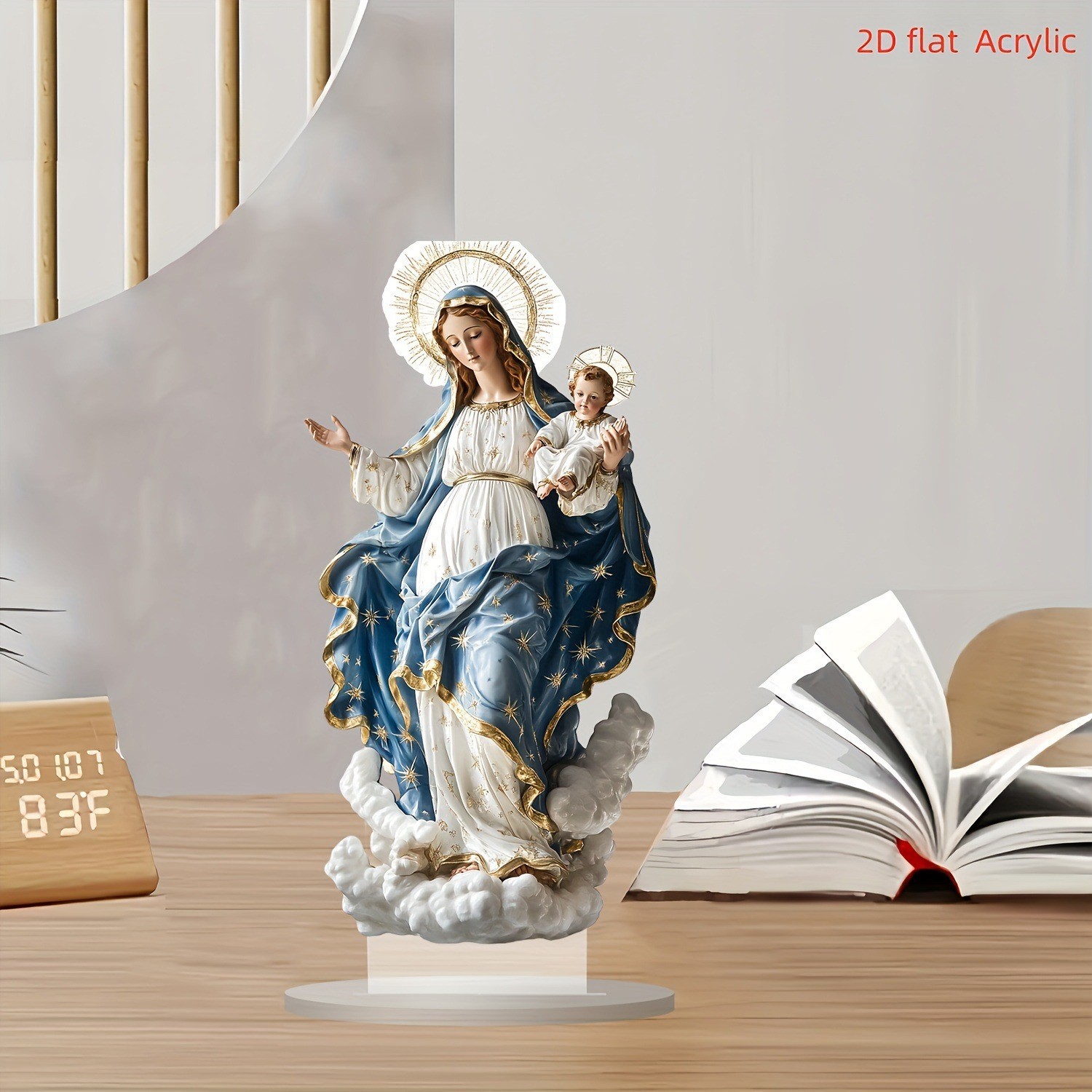 Resin Art Mary - 5B kaevixd oСтатуя Девы Марии, рождественская