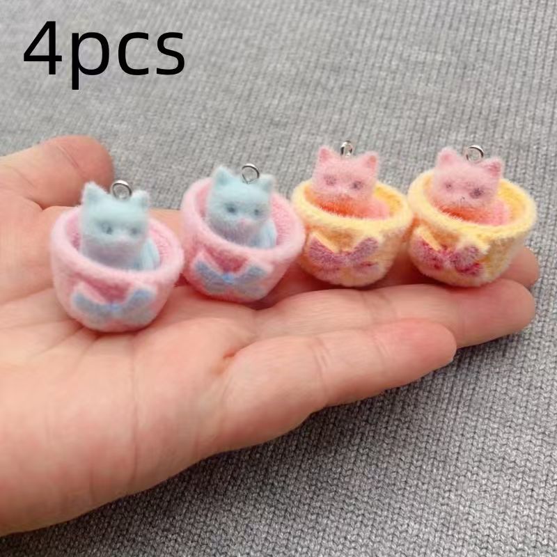 4 шт. 3D-подвески в виде кошек – обзор и цена Resin Art Hanging