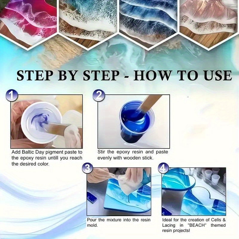 24 цвета/8 цветов, 5 граммов,  – обзор и цена Resin Dye Opaque