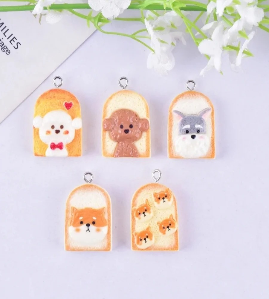 10 шт. милых подвесок из смолы – обзор и цена Resin Art Decor