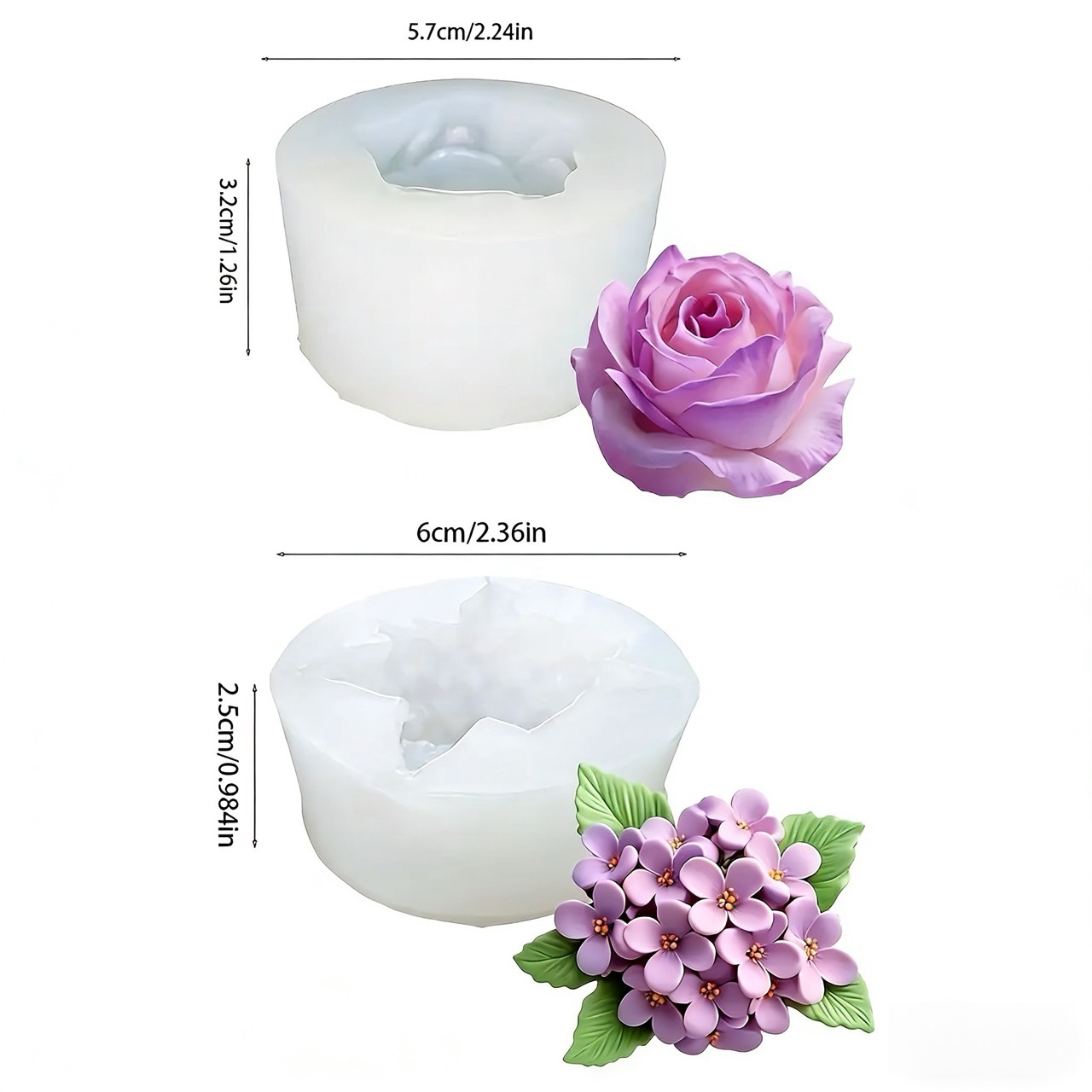 2 шт. 3D силиконовые формы с ц – обзор и цена Resin Art Wedding Gift