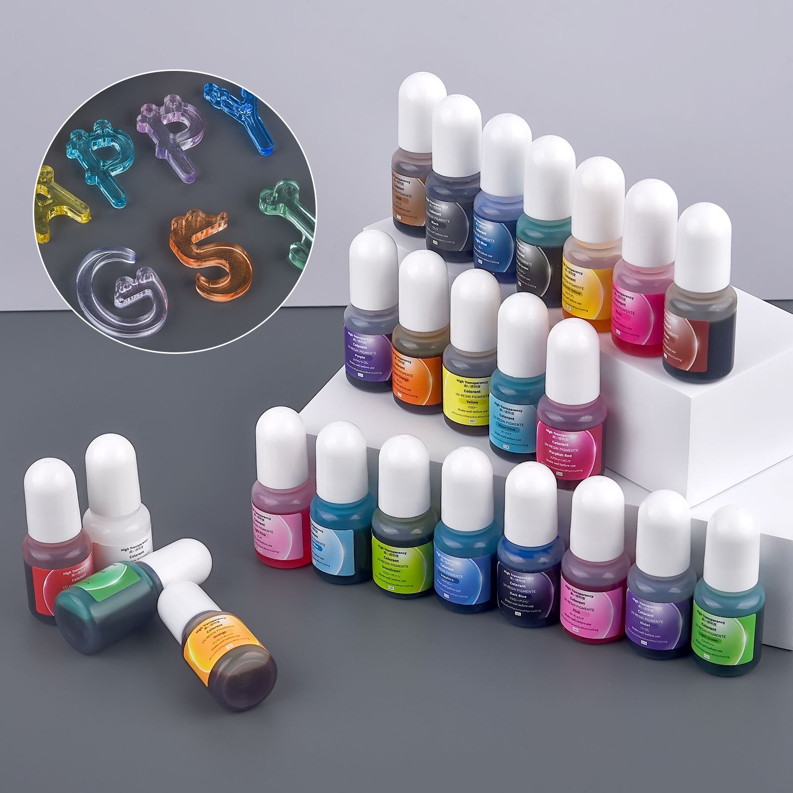 24 цвета, 5 мл, пигмент из эпо – обзор и цена Resin Dye Opaque
