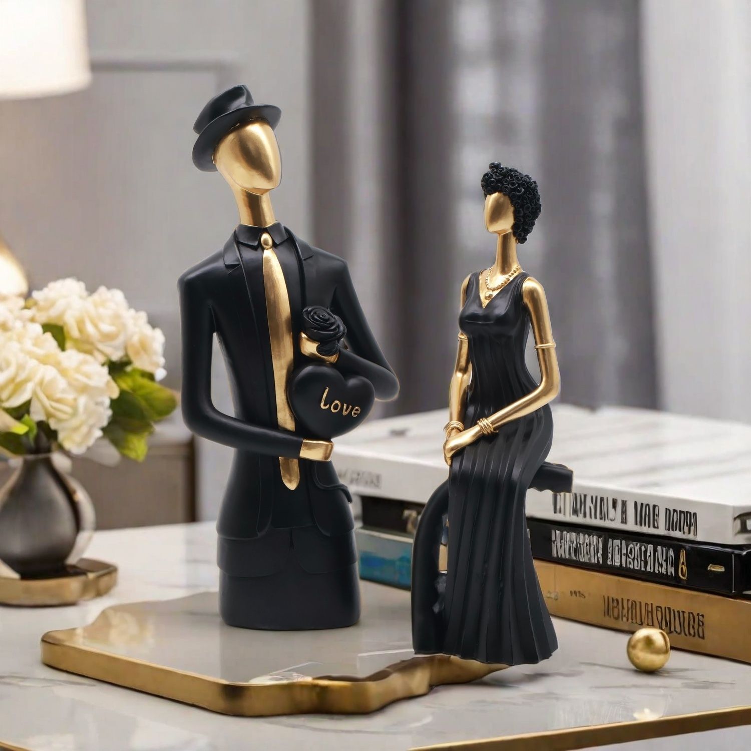 Декоративная скульптура из смо – обзор и цена Resin Art Wedding Gift