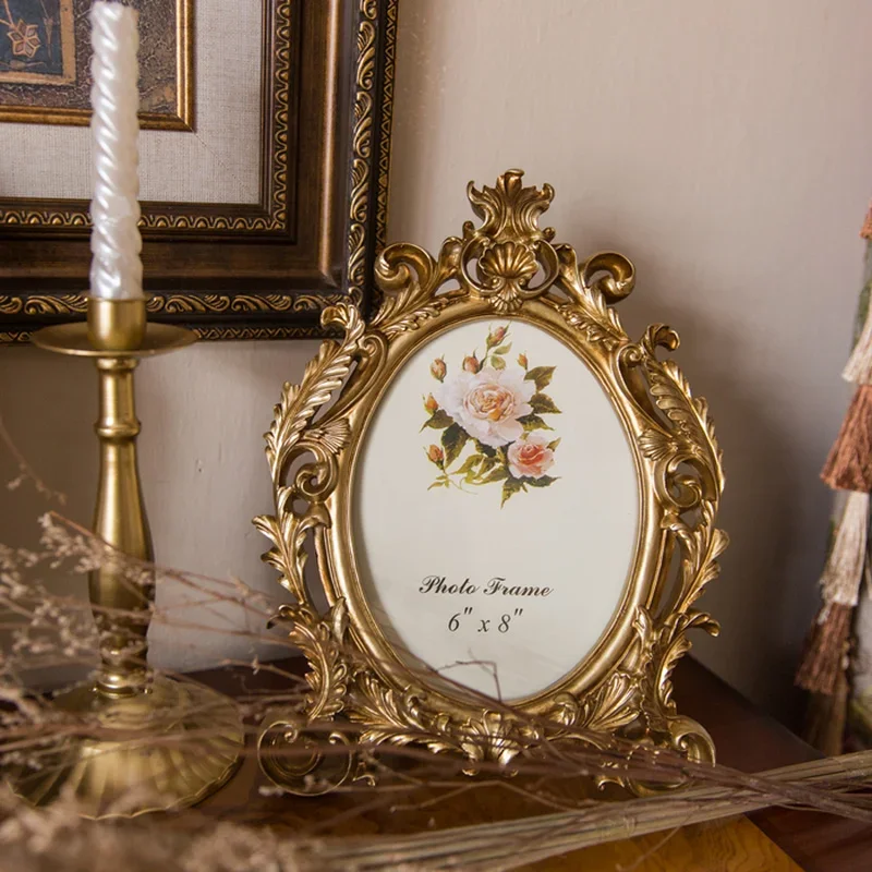 Ретро-золотая овальная фоторам – обзор и цена Resin Art Wedding Gift