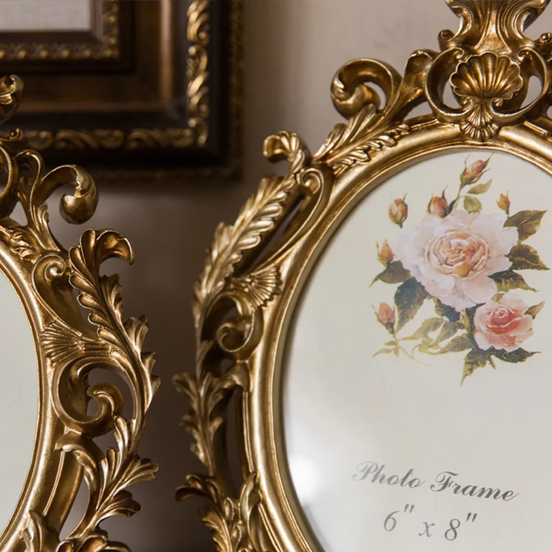 Ретро-золотая овальная фоторам – обзор и цена Resin Art Wedding Gift